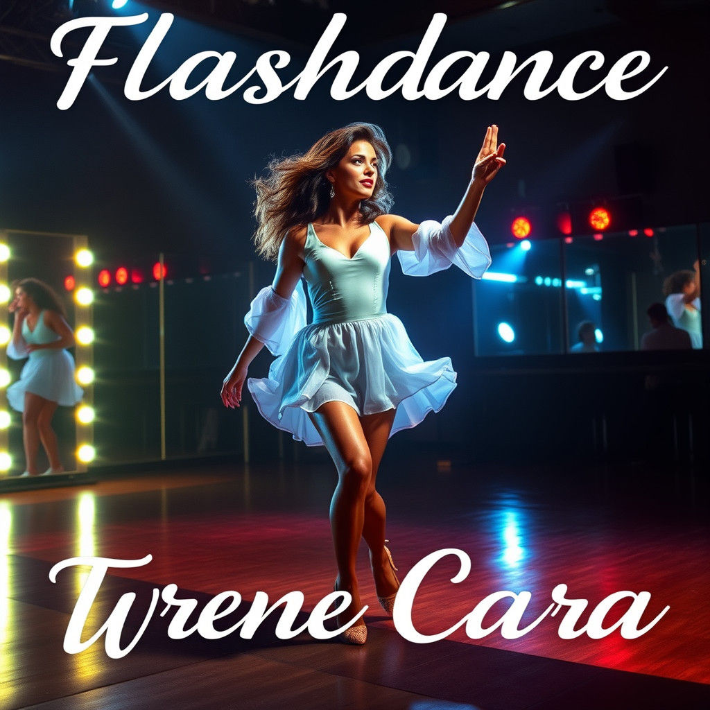 Elegant Script Captures Irene Cara's Iconic Flashdance Perfo...