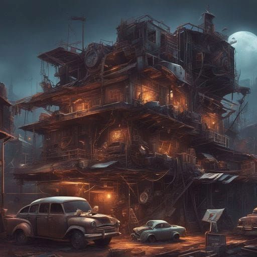 Junkyard architecture house