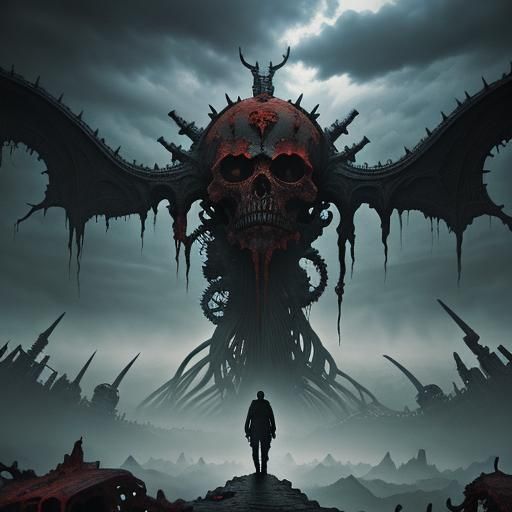 Terrifying Villain Octomus in Dystopian Nightmare