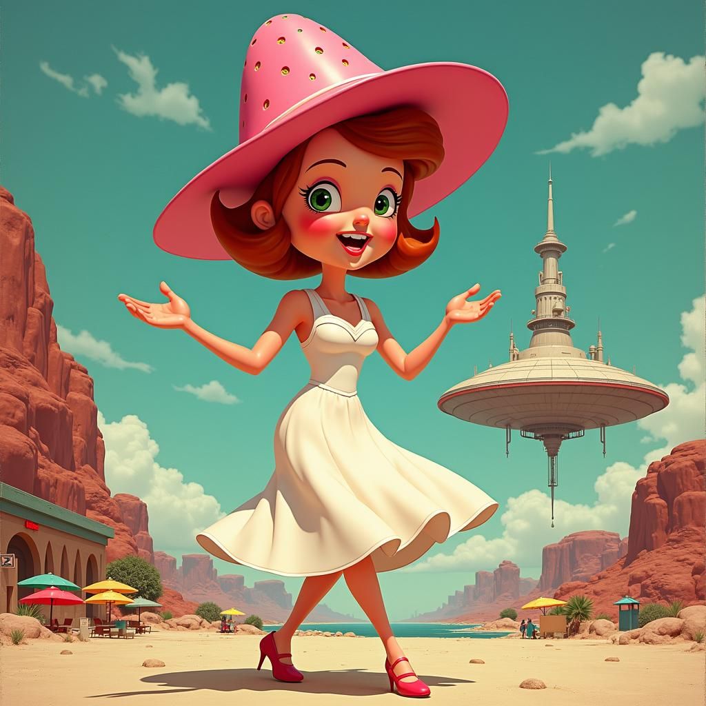 Strawberry Shortcake in Retro-Futuristic Martian Invasion