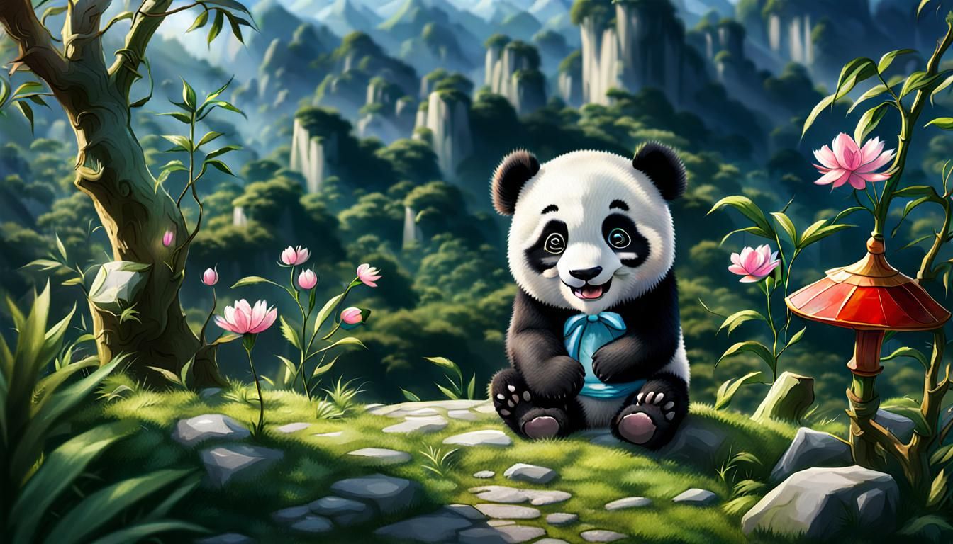 Happy panda