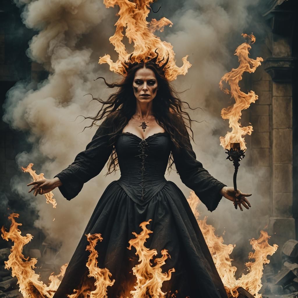 Like a philistine, we're burning witches too