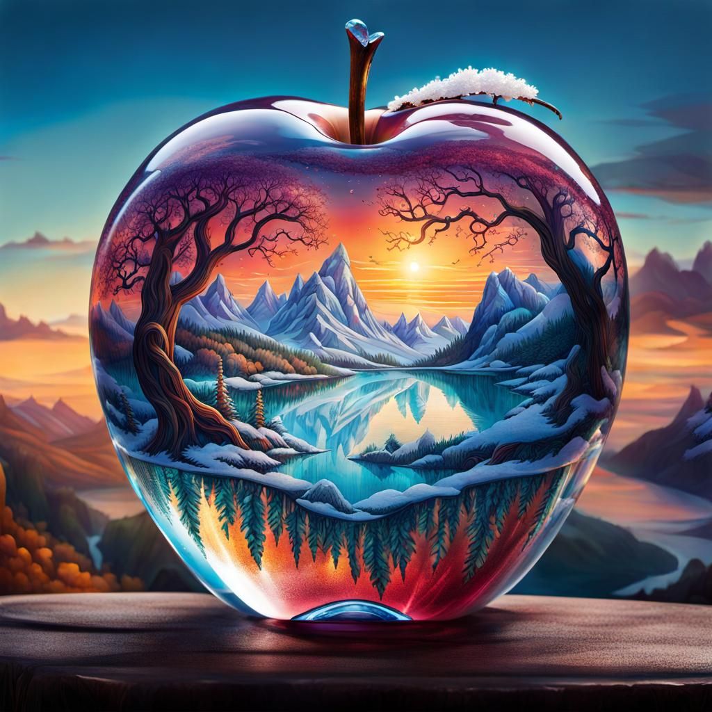Crystal Apple Reveals Fantasy World: Photorealistic Illustra...