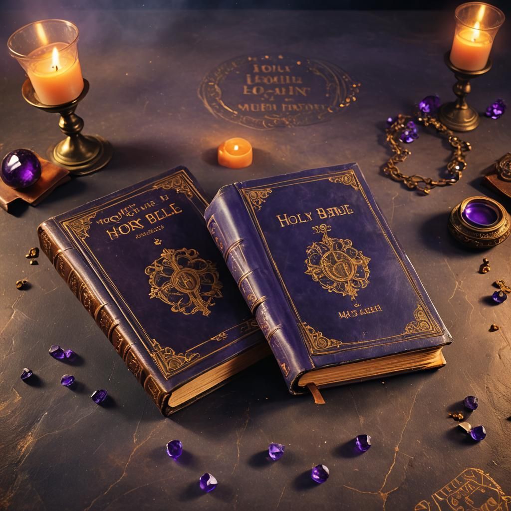 Ornate Tomes in Ornate Setting as Digital Art