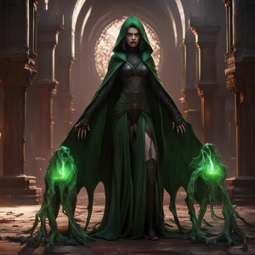 Baobhan Sith: Vampire Witch Fantasy Concept Art