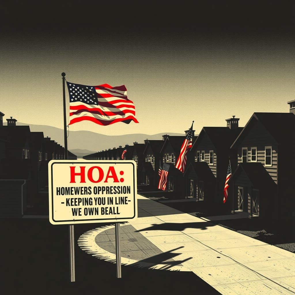 Twisted American Dream: Eerie Dystopian Homes Under Authorit...