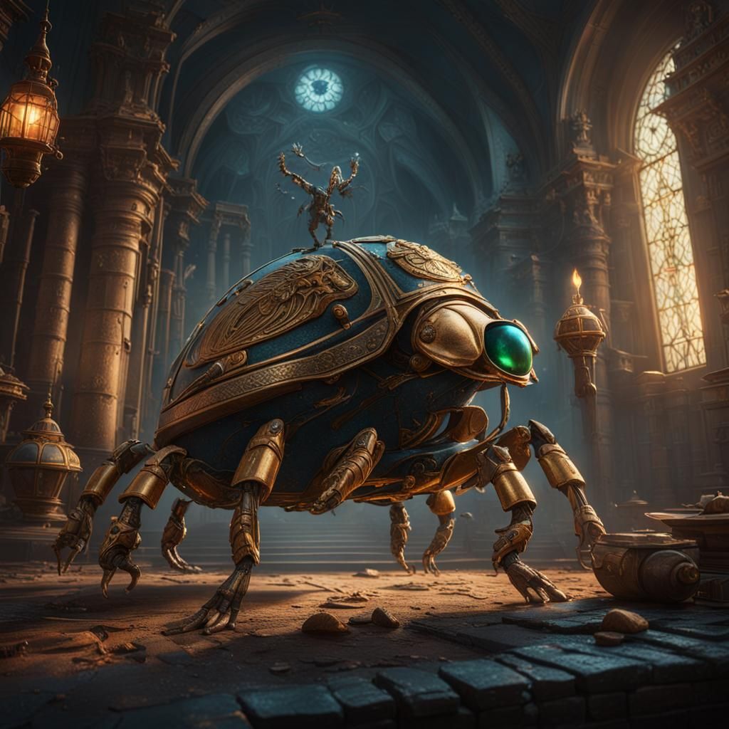 Fantasy Escape Scene in Detailed Matte Painting