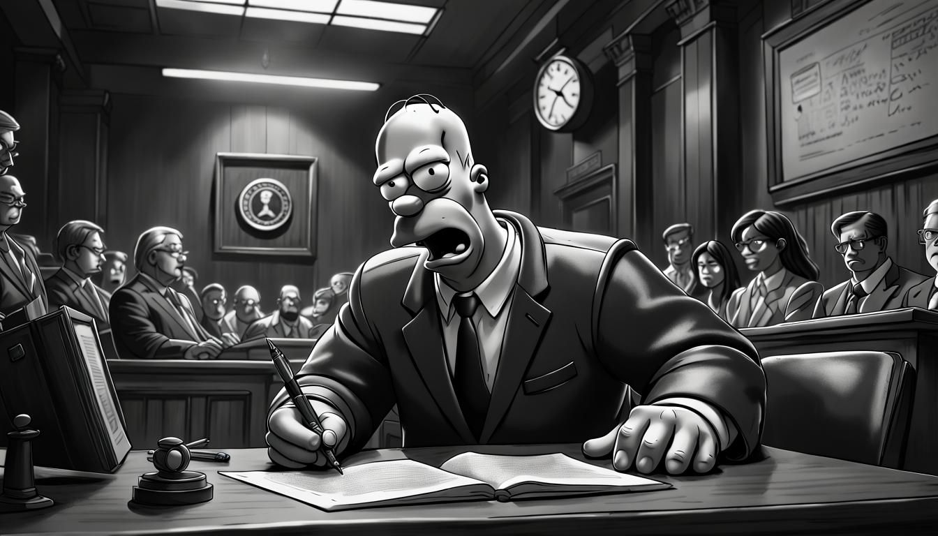 Scooby Doo Defends Homer in Cyberpunk Court