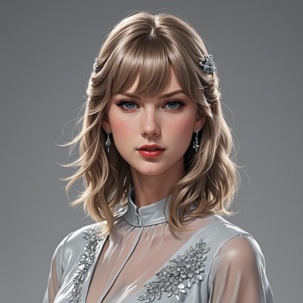Taylor Swift as 3D Anime Art