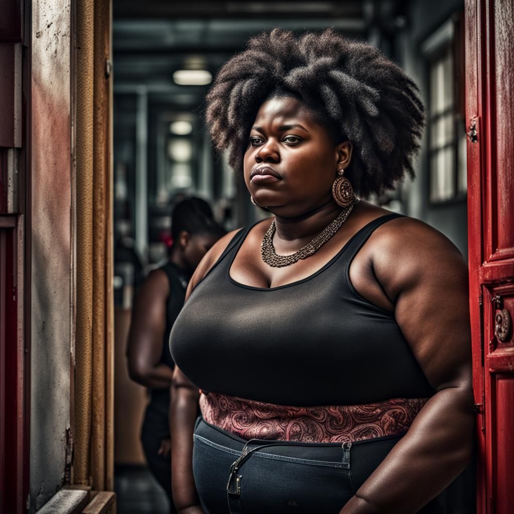 Beautiful Young Plus-Size Woman Portrait