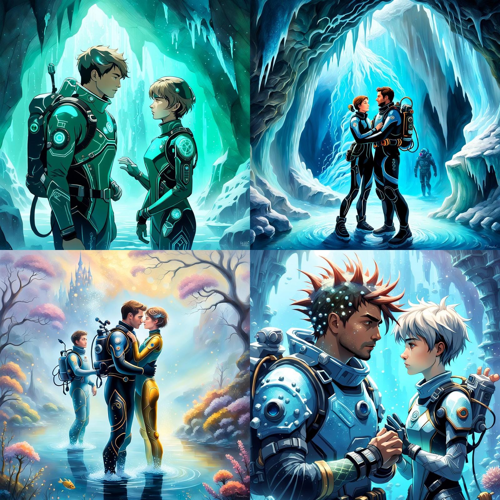 Fatui Diver and Cryo Archon: Secret Love