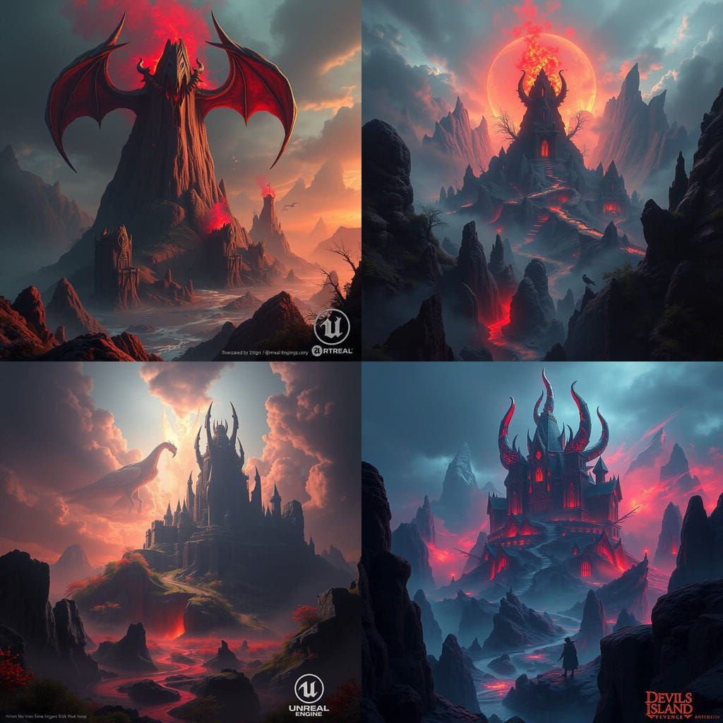 Fantastical Devil's Island in Deep, Rich Colors