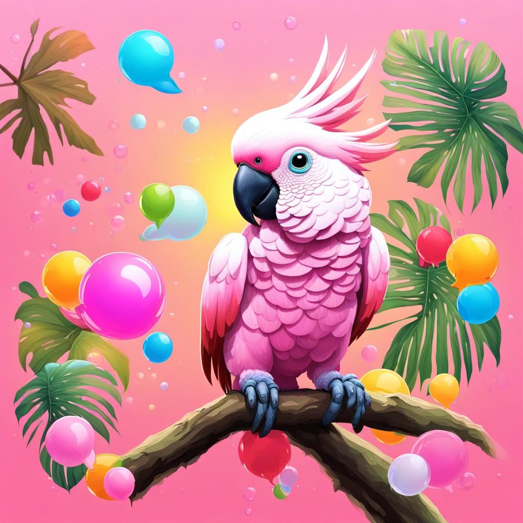 A pink cockatoo