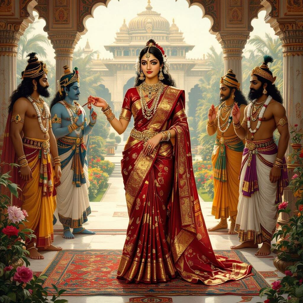 Damayanti's Swayamvar: Choosing King Nala