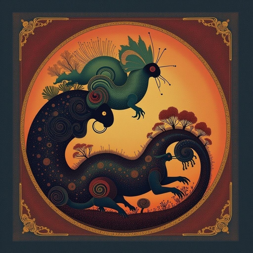 Mayan Art Style AI Generated Image