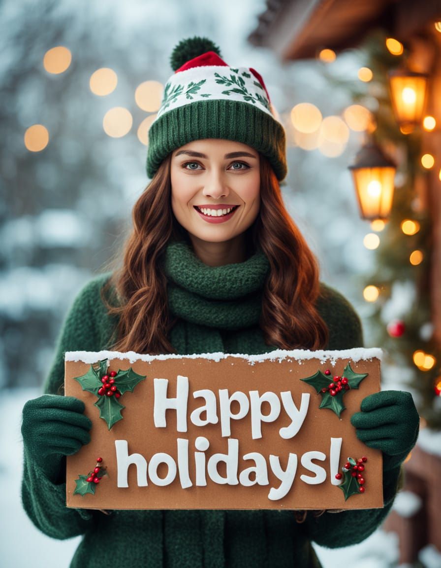 Vintage-Inspired Mrs Claus Enjoys Festive Holiday Cheer