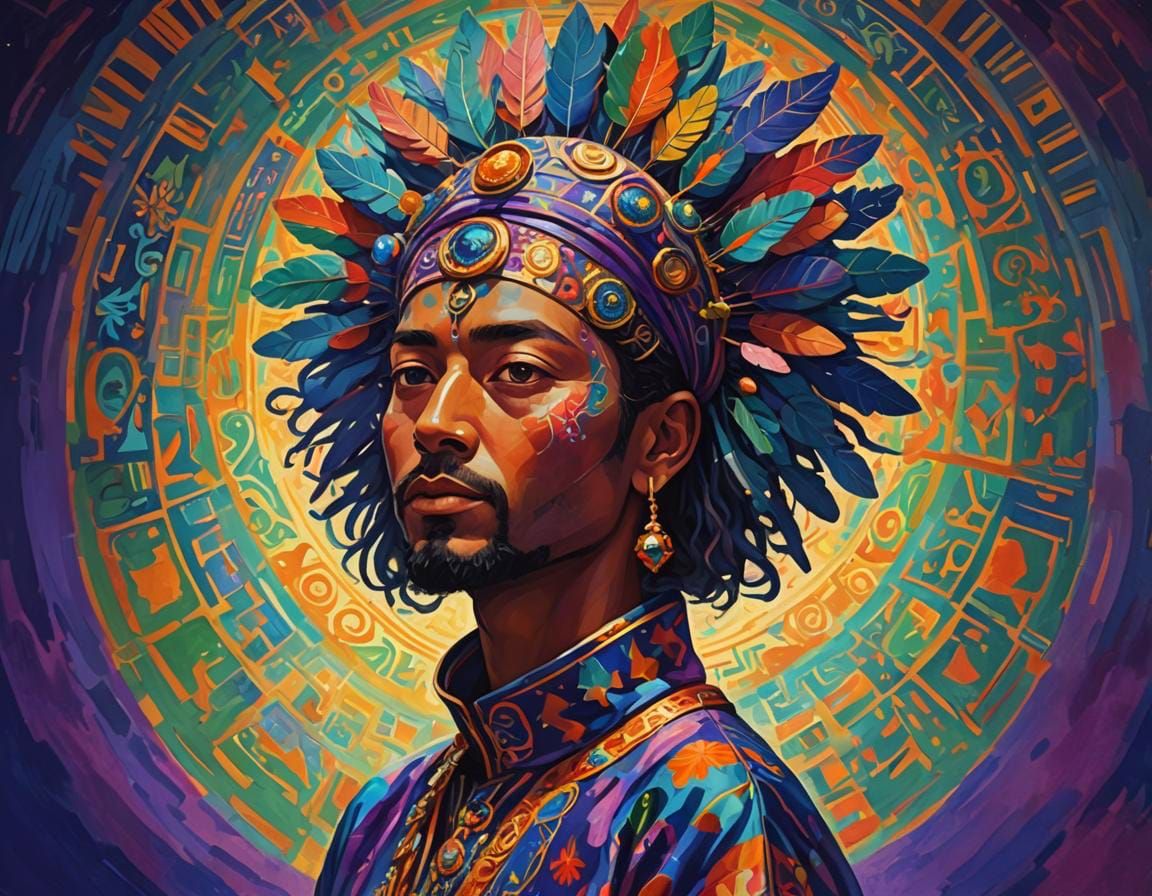 Alien Diplomat in Fauvist Style Regalia