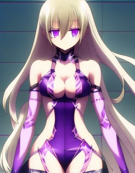 Anime Female Athlete with Blonde Hair