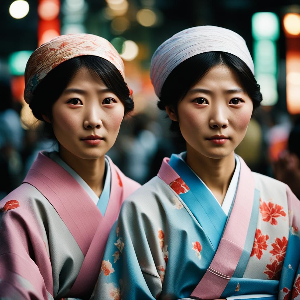 Stunning Japanese Woman Portrait with Bokeh