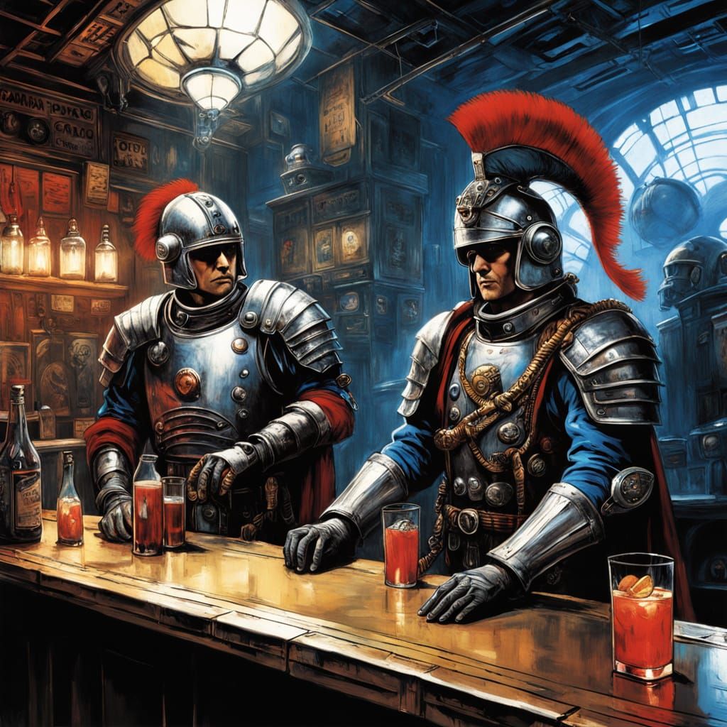 Exclusive Timeless Bar with Steampunk Cyberpunk Fusion