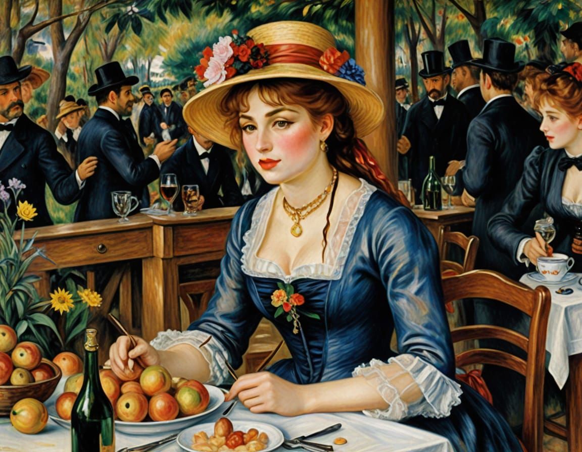 Impressionist Dreamscape in Renoir Style