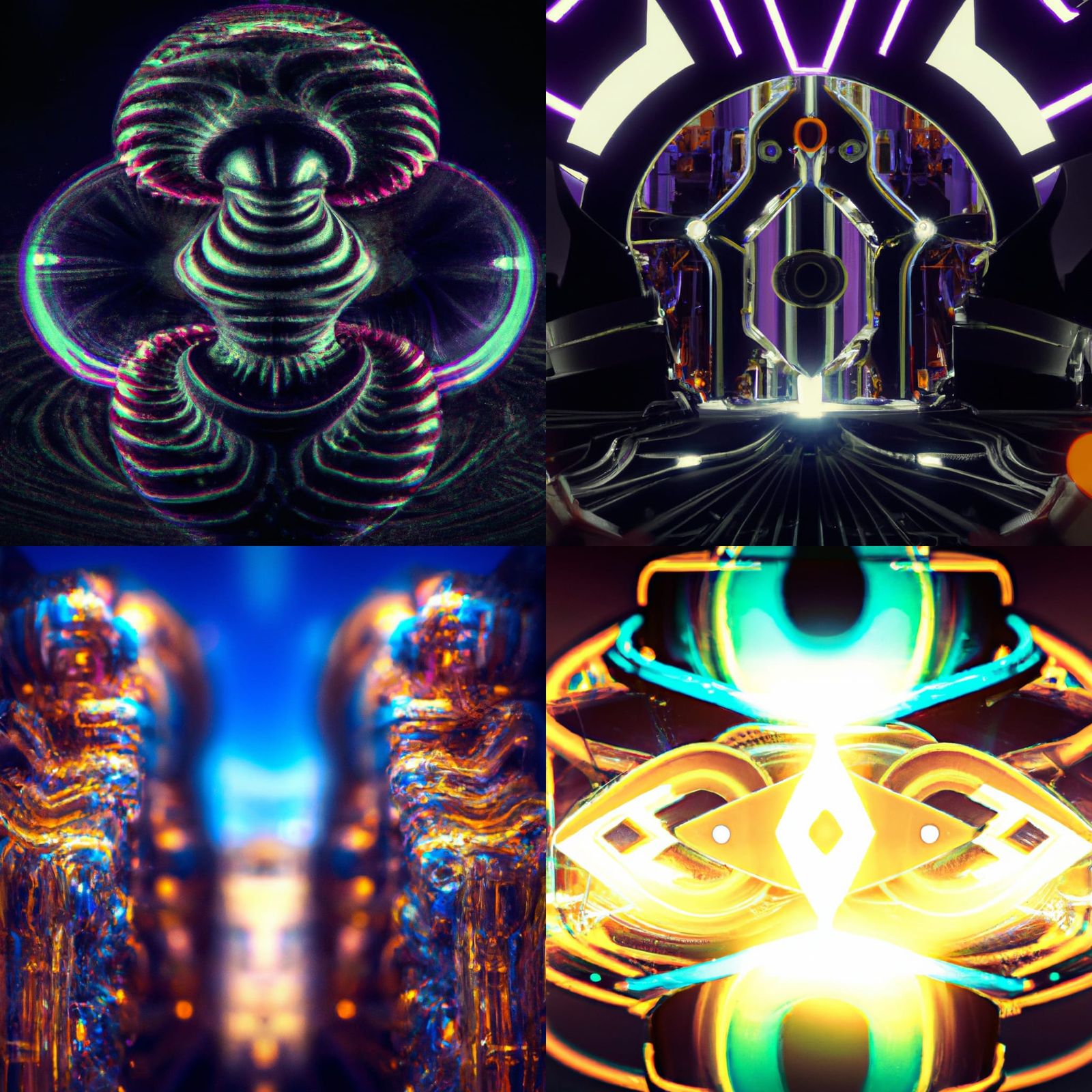 Geometric Abstract Art in Photorealistic Detail