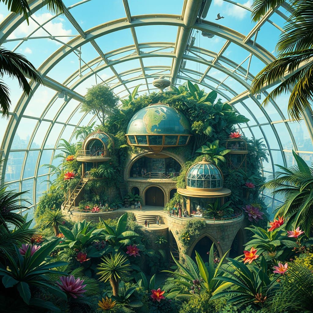 Surreal Futuristic Eco-City Basks in Solar Power