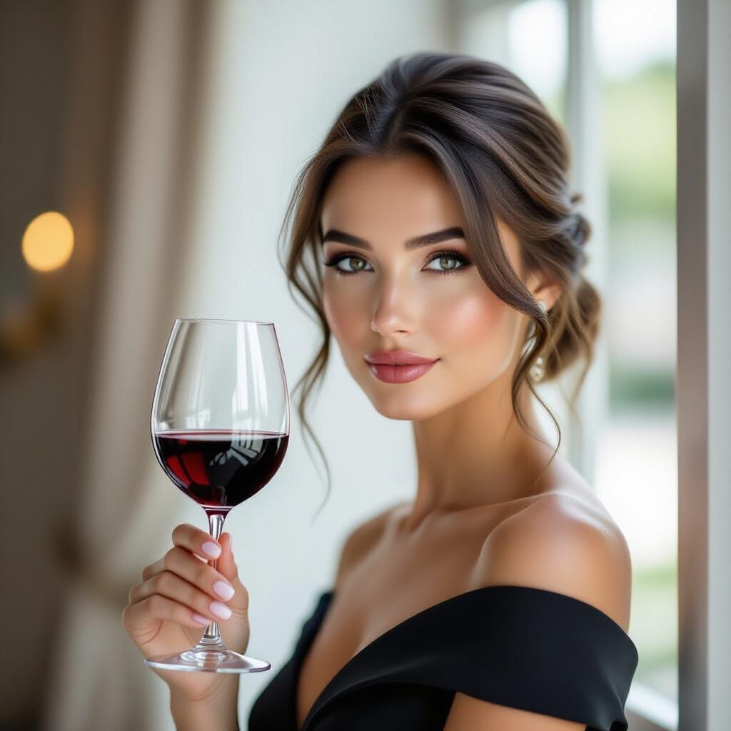 her The kind of elegance that lingers, like the last sip of ...