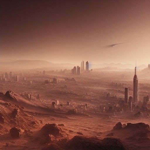 Epic City on Mars: Digital Matte Painting