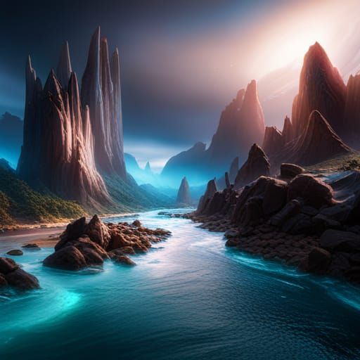 Fantastical Universe Concept Art in Deep Color