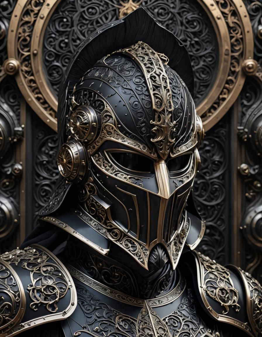 Obsidian Knight in Fluxus Style Armor