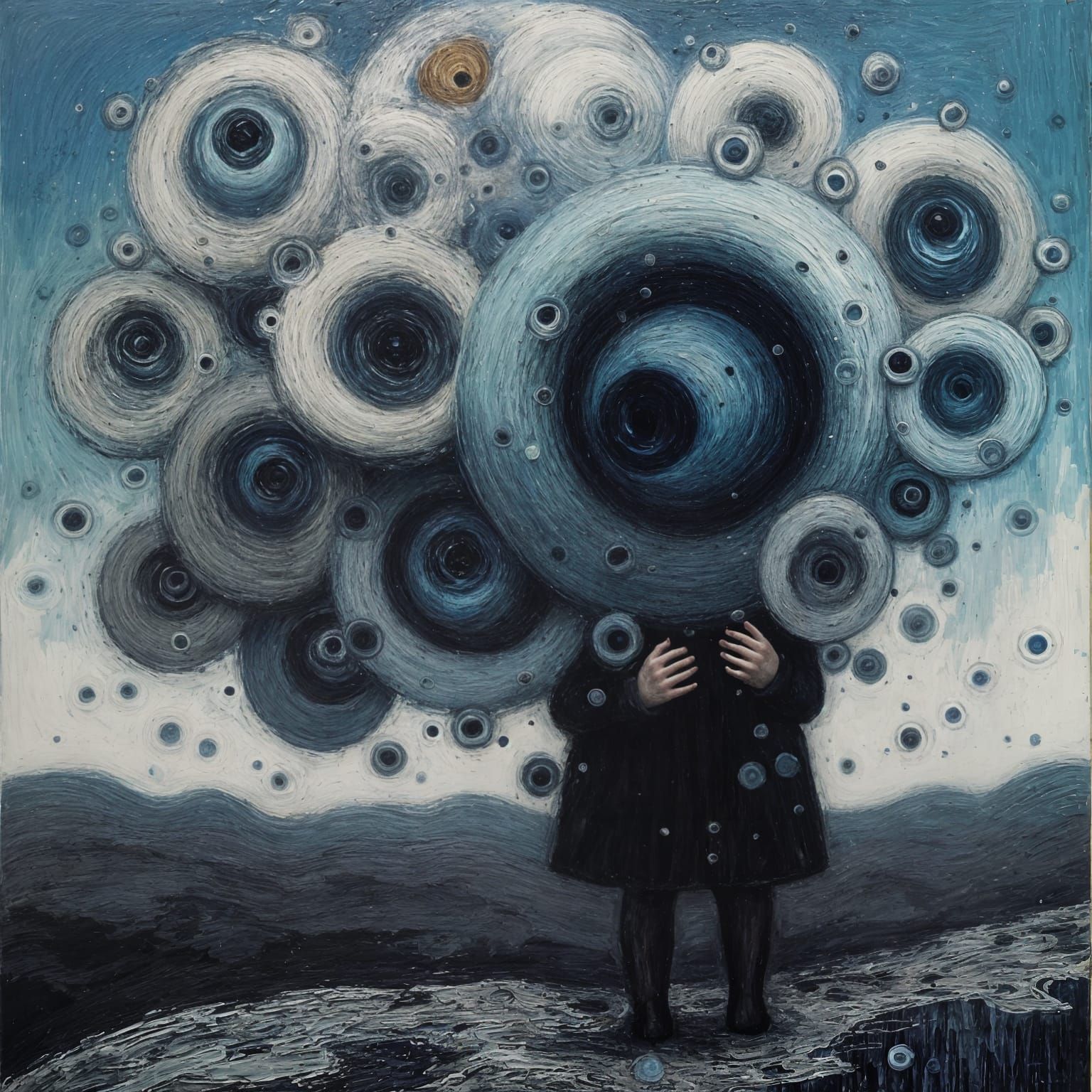 Weary Blues in Neo-Impressionist Abstraction