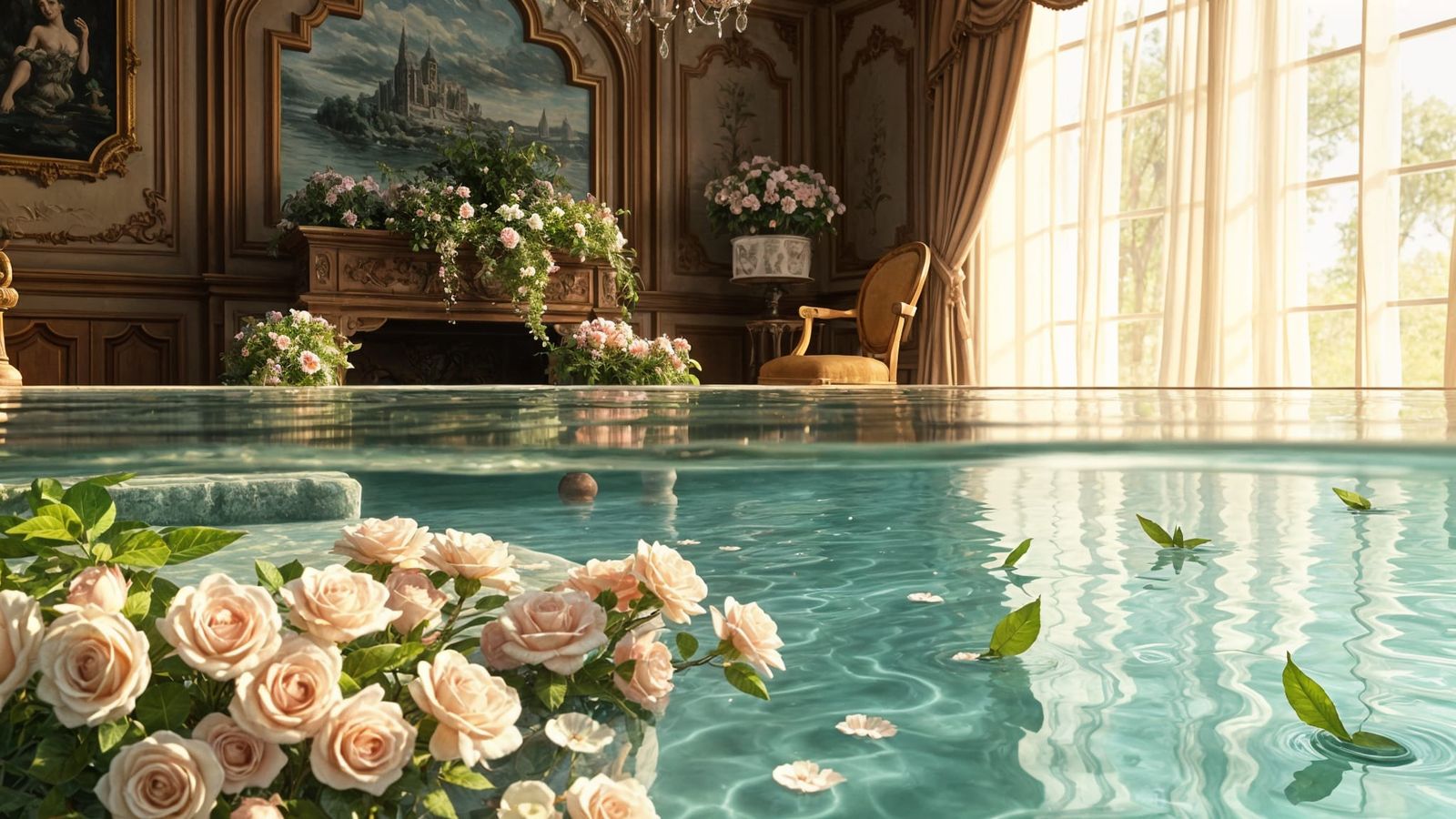 Whimsical Victorian Oasis in Pastel Paradise