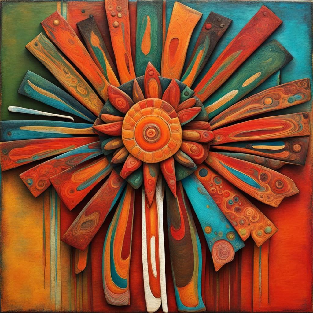 Abstract Mexico: Complementary Colors and Fine Details