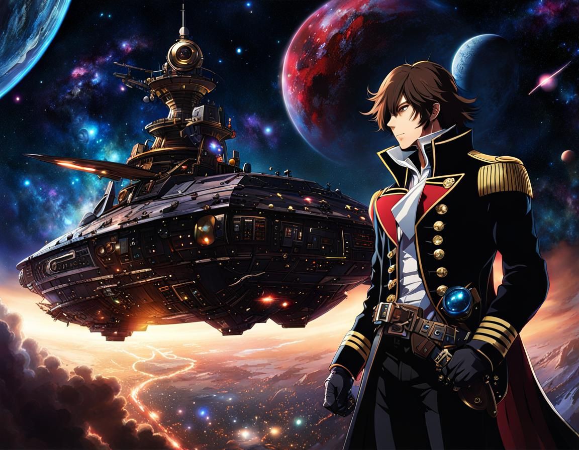 Captain Harlock's Arcadia in Steampunk Sci-Fi Galaxy
