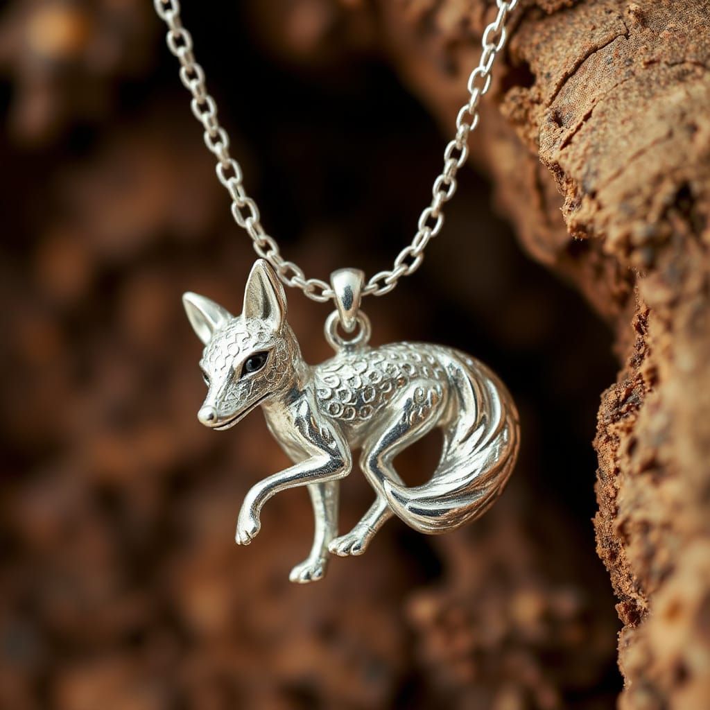 Silver Fox Fendant