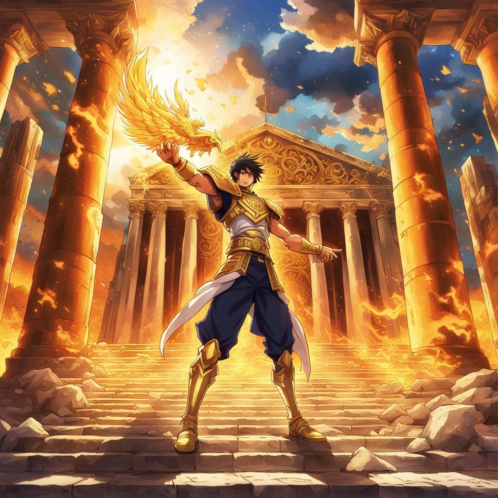 Phoenix Ikki, Saint Seiya Anime Knight in Flames