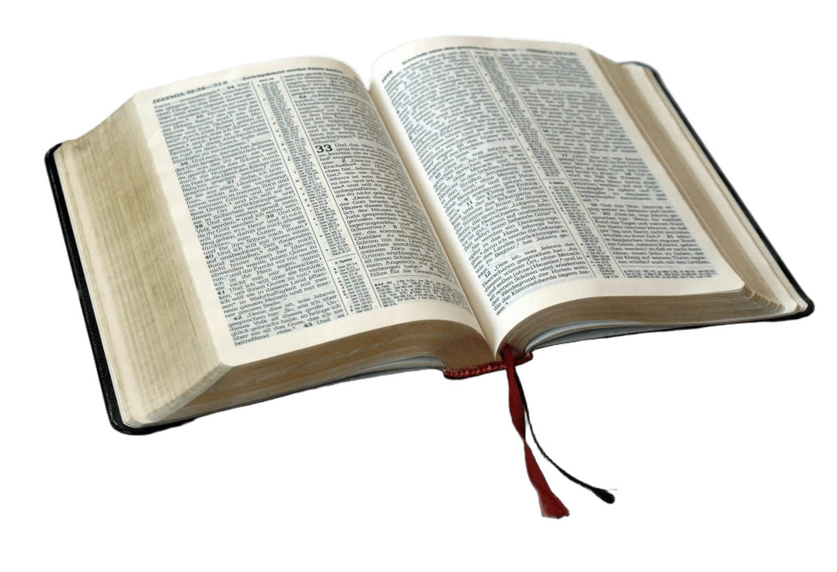 Bible Opened on a Wooden Table