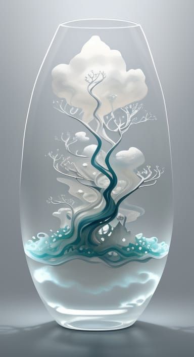 Surreal Dreamscapes in Watercolor Splash Style