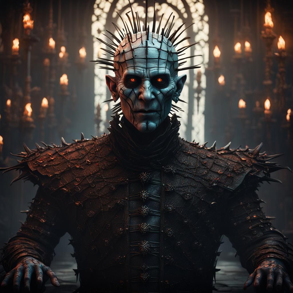 Detailed Matte Painting of Pinhead in 8K