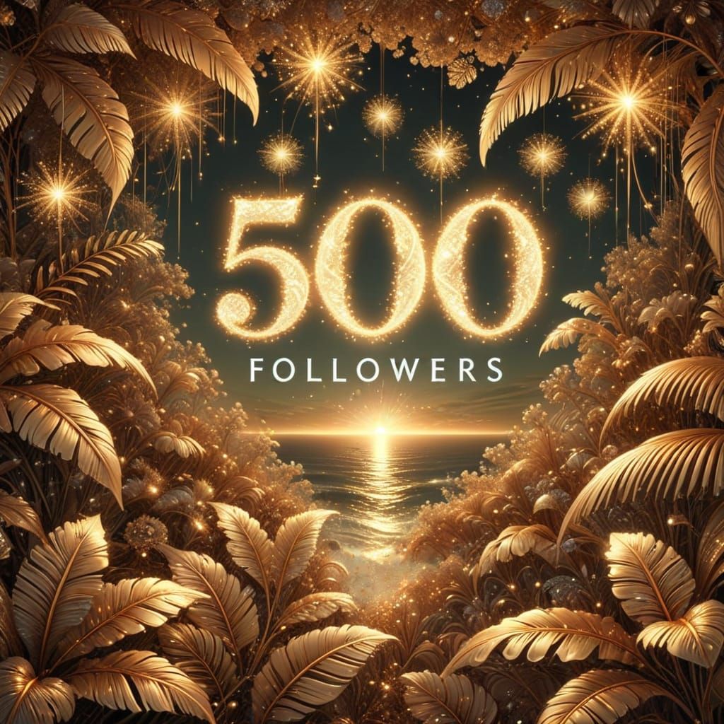 Glamorous Rose Gold Fireworks in Abstract Fractal Style