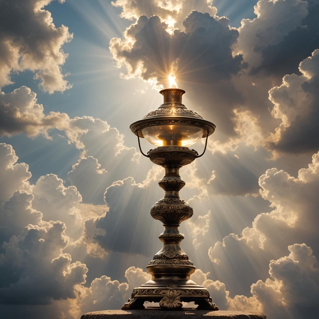 Lamp stand before God