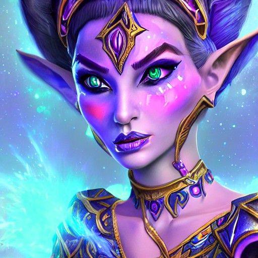 Princess Talanji: Holographic Astral Cosmic Illustration