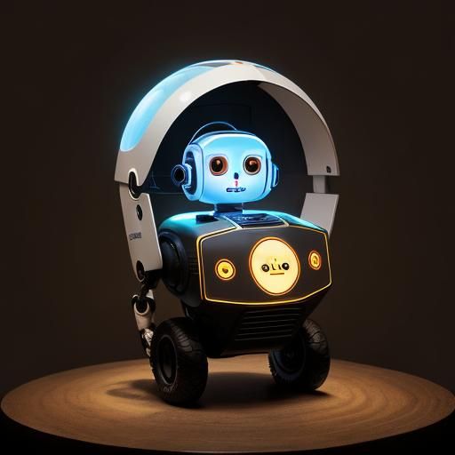Small Robot with Sentient Computer Companion