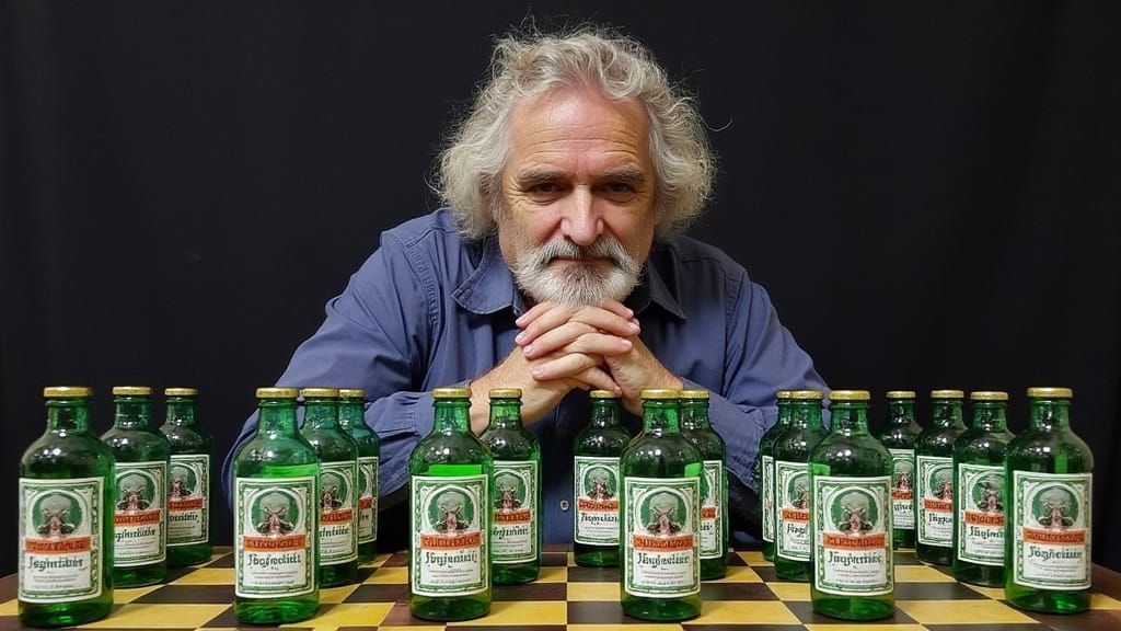 Mystic Otto Rapp Plays Jägermeister Chess