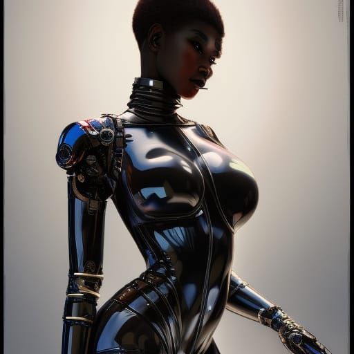 Ebony Digital Woman