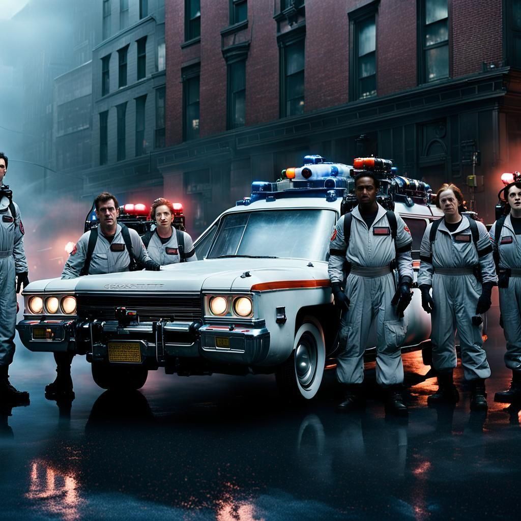 Ghostbusters Team Prepares for Battle in NYC Streets