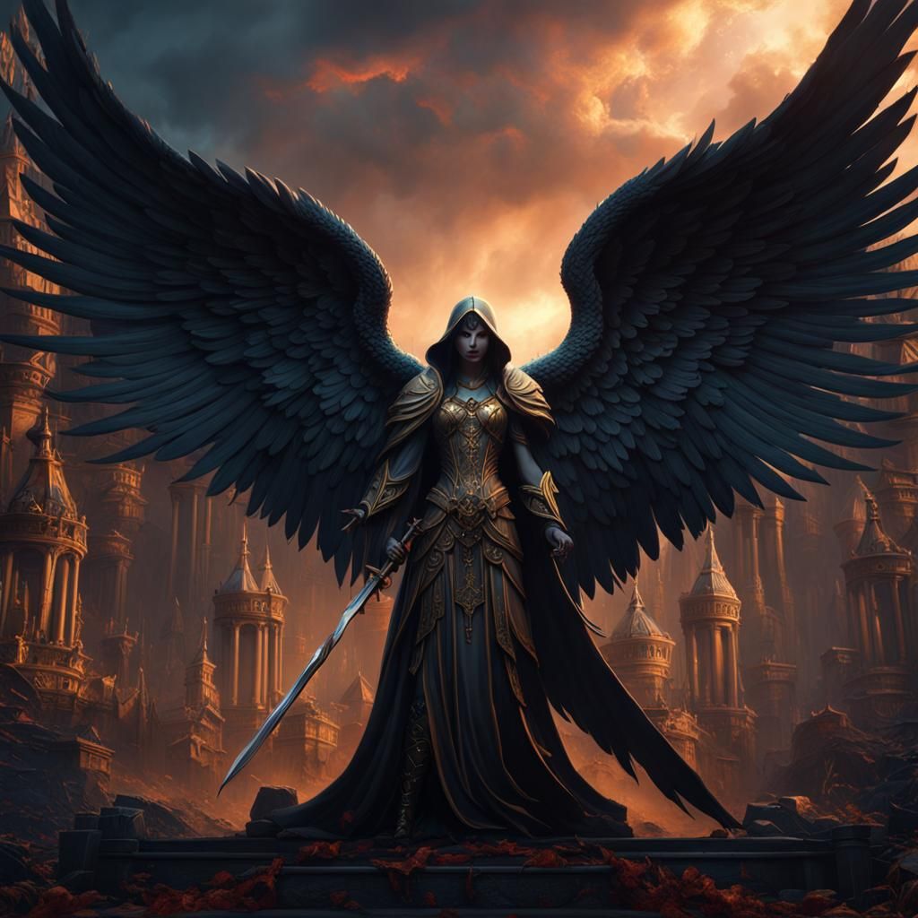 Angel of Death: Detailed Matte Painting