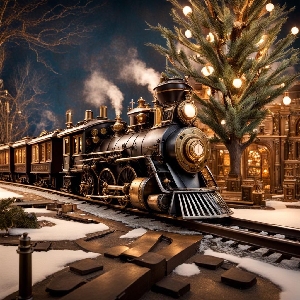 Steampunk Christmas Carol Toy Window Display