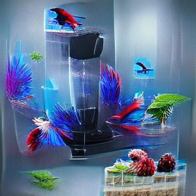 betta fish aquarium 8k 3D